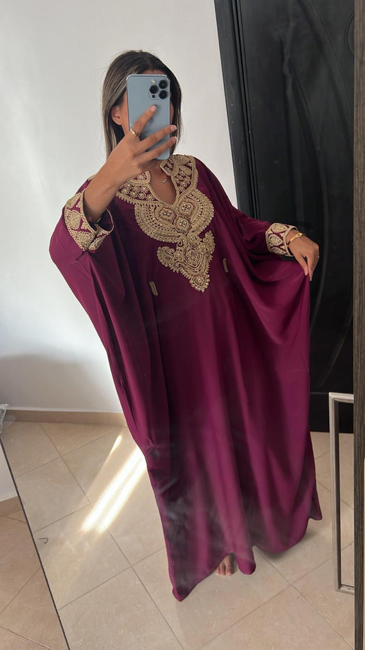 Abaya dubai violet