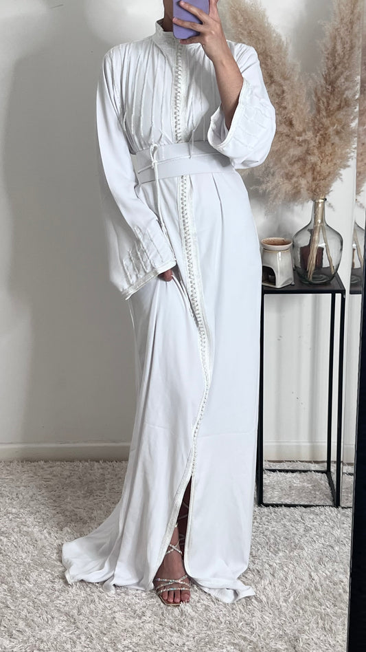 CAFTAN BLANC FIANCAILLES