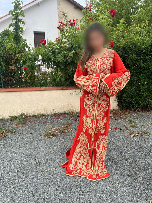 Caftan sirène perlé