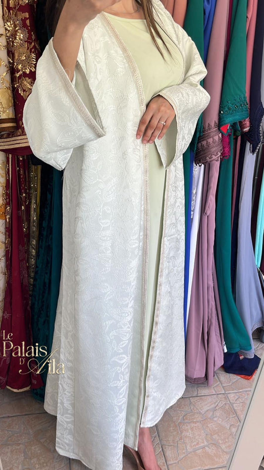 ABAYA KIMONO VERT D’EAU
