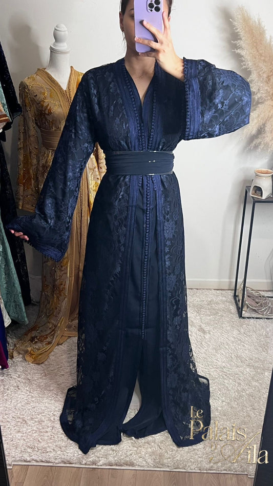 TEKCHETA DENTELLE BLEU NUIT
