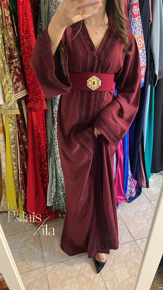 CAFTAN SIMPLE BORDEAUX