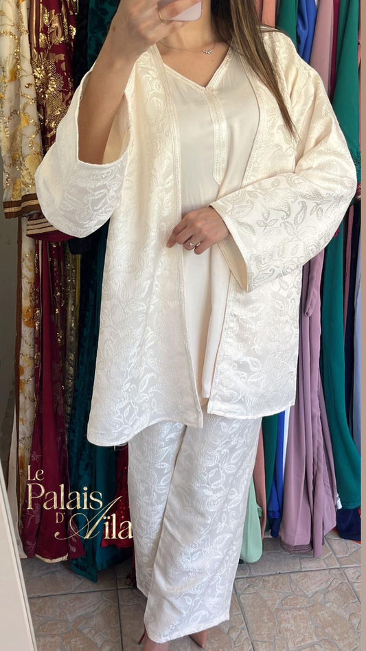 ENSEMBLE 3 PIÈCES CRÈME