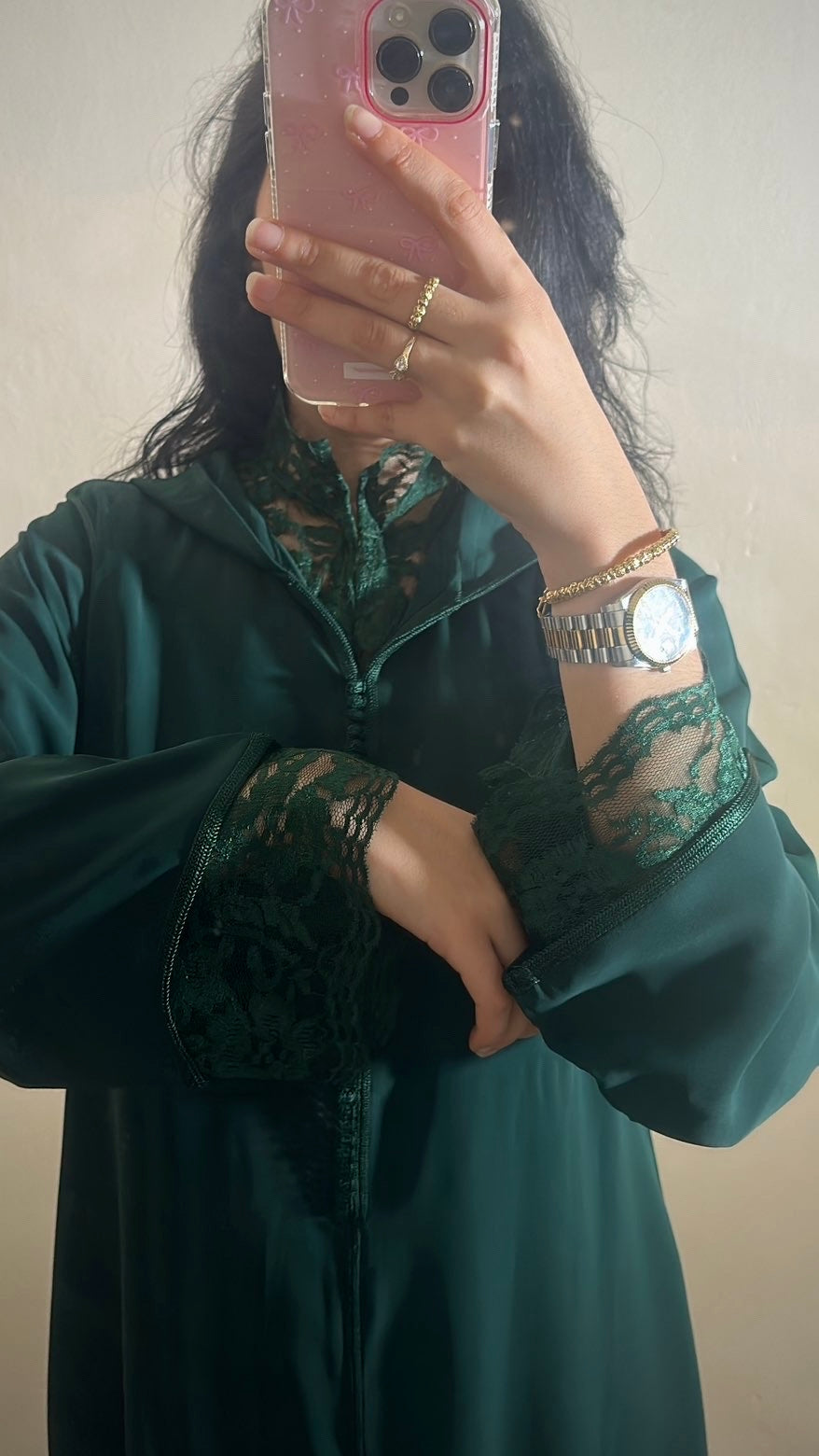 JELLABA 2 PIÈCES DENTELLE