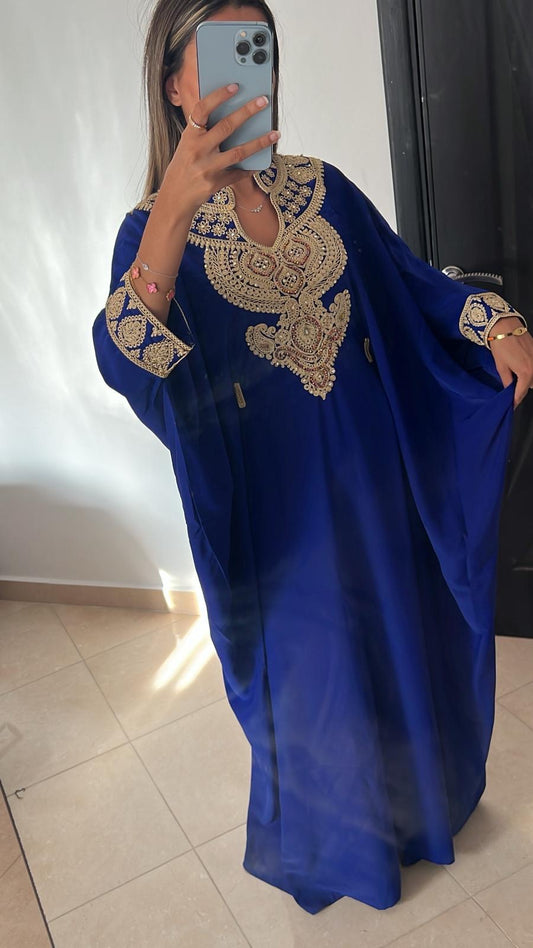 Abaya dubai bleu roi
