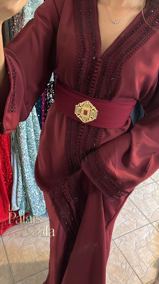 CAFTAN SIMPLE BORDEAUX