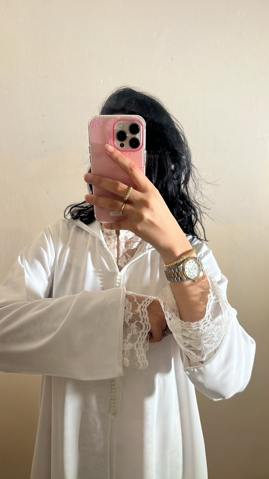 JELLABA 2 PIÈCES DENTELLE