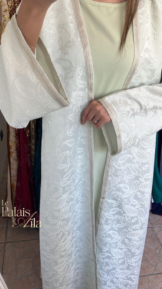 ABAYA KIMONO VERT D’EAU