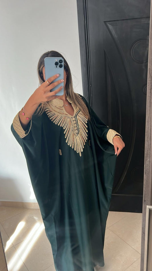 Abaya dubai vert royal
