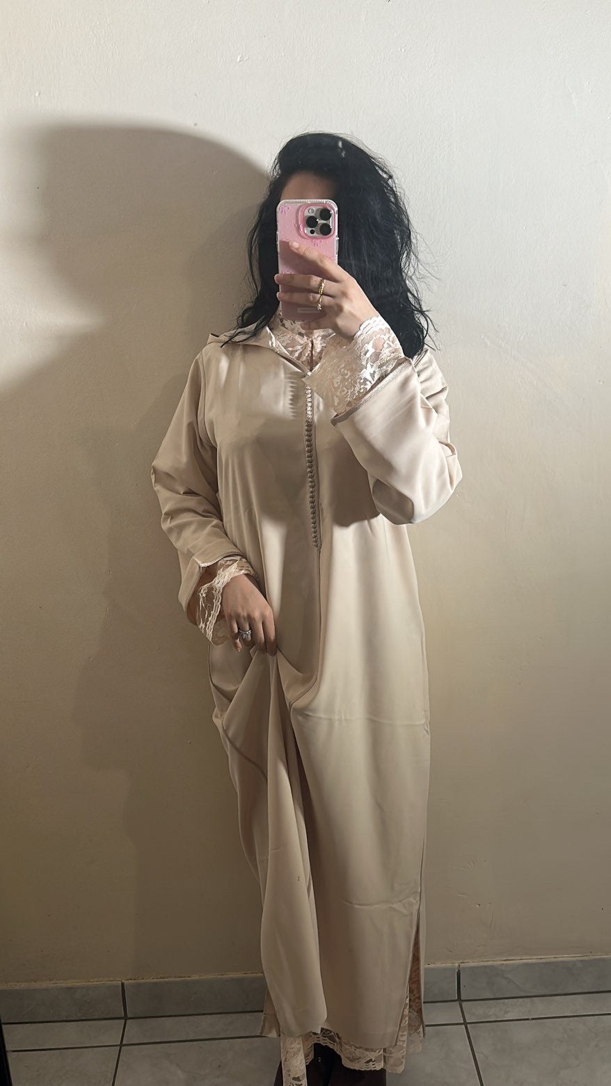 JELLABA 2 PIÈCES DENTELLE